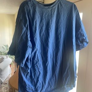 XL plain blue tee